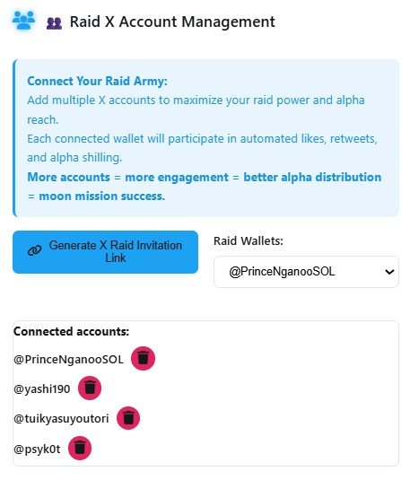 Multi Account Connection
